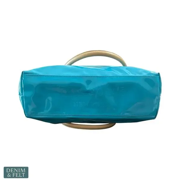 Kate Spade Rudy Henry Street Brightpeac Turquoise Patent Tote Shoulder Bag Luxe - Picture 6 of 16
